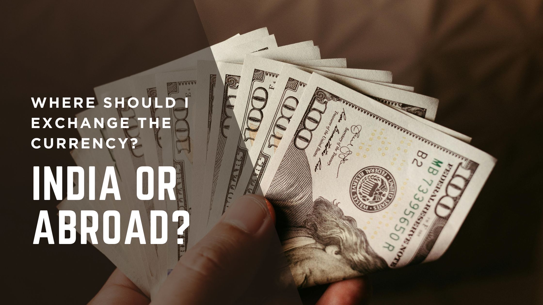 Is it better to exchange money abroad or at home
